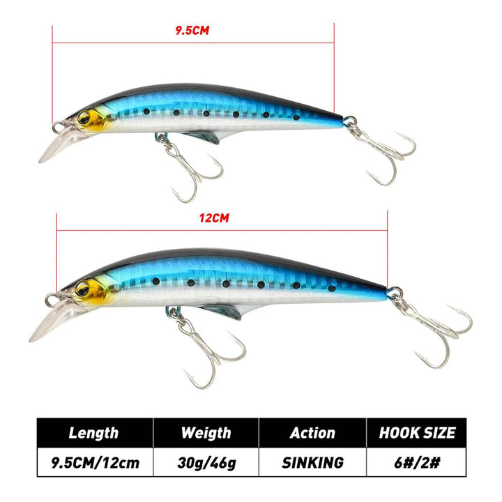 JOHNCOO Long Casting Heavy Minnow Jerkbait - Fish & Cheaps | Fishing & Outdoor Gear