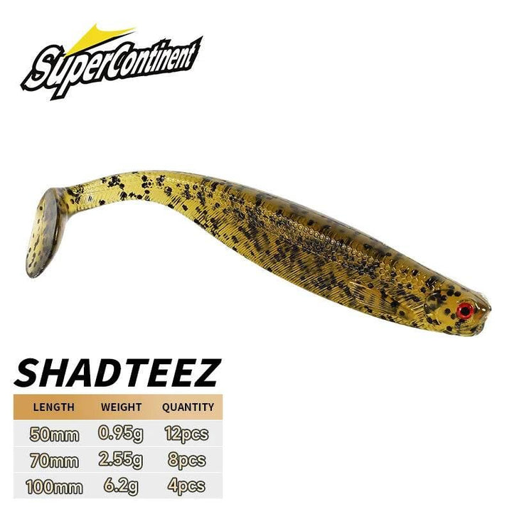 Supercontinent ShadTeez Soft Lure – Realistic T-Tail Action - Fish & Cheaps | Fishing & Outdoor Gear