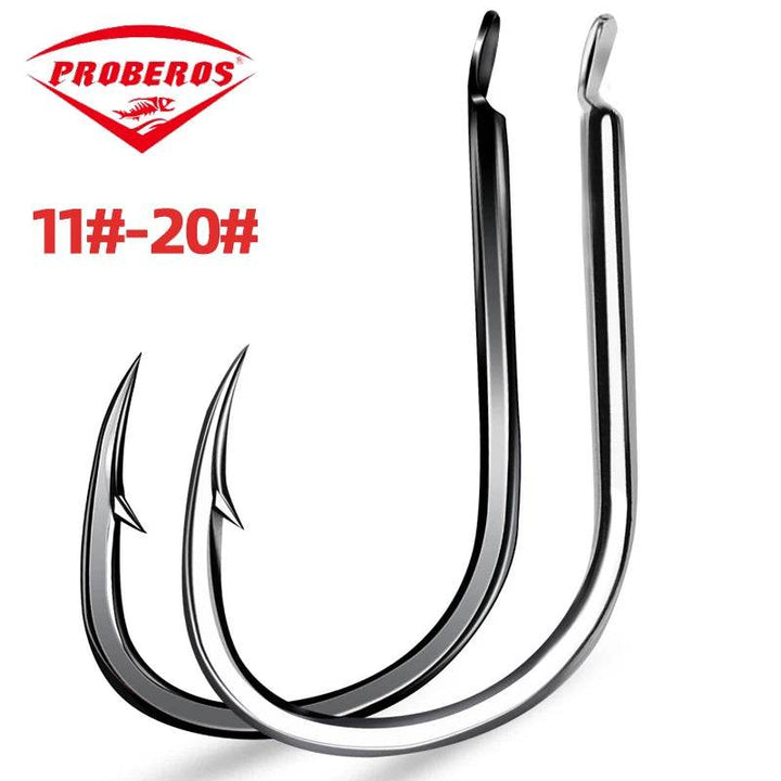 PROBEROS 30pcs Size 11–20 Eyed Carp Hooks - Fish & Cheaps | Fishing & Outdoor Gear