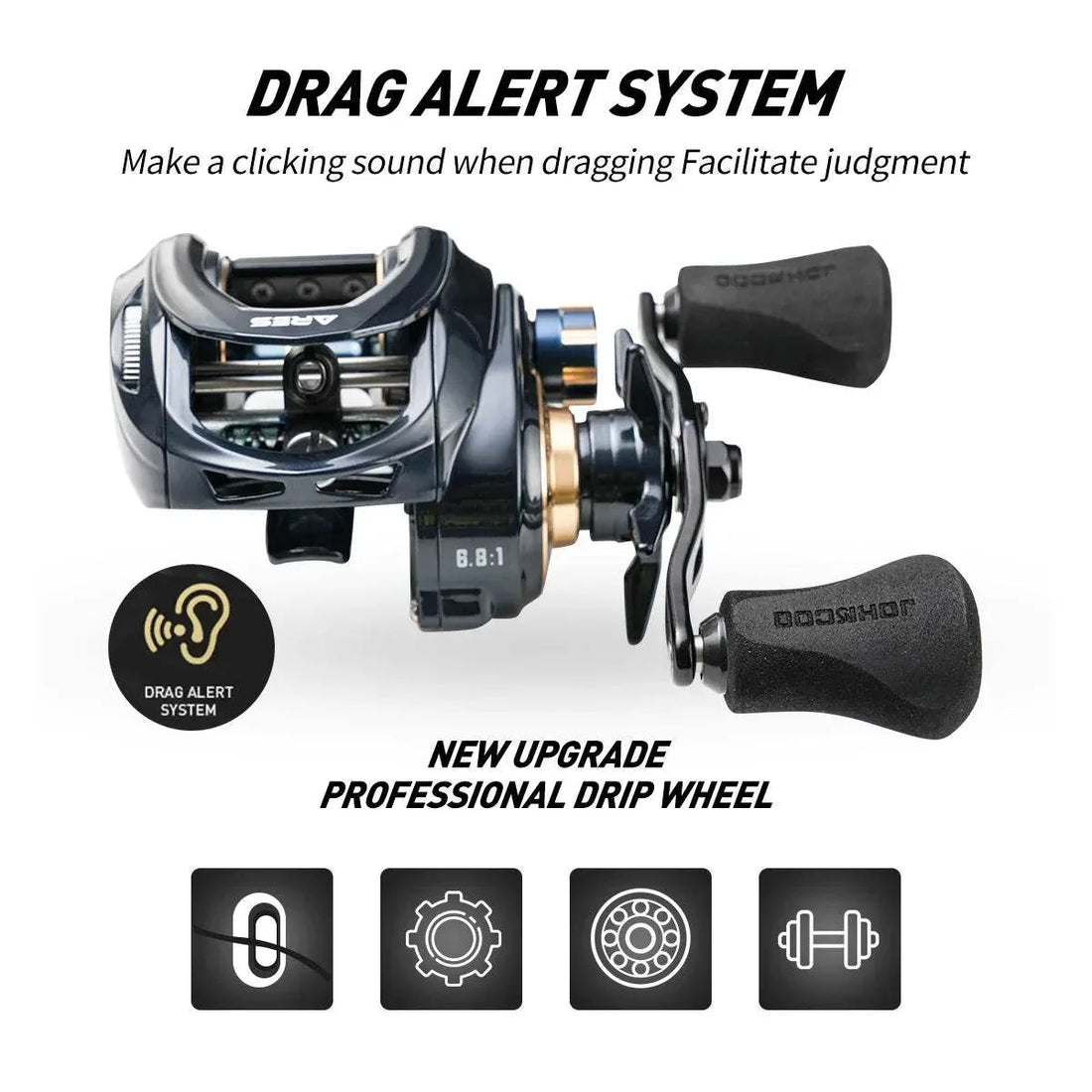 JOHNCOO ARES Baitcasting Reel: Low Profile Power - Fish & Cheaps | Fishing & Outdoor Gear