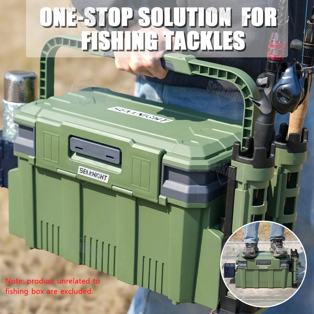 SeaKnight SK05 20L Tackle Box – Double Layer Storage - Fish & Cheaps | Fishing & Outdoor Gear