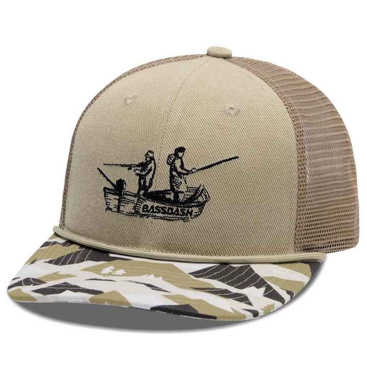 BASSDASH Camo Rope Trucker Hat - Fish & Cheaps | Fishing & Outdoor Gear