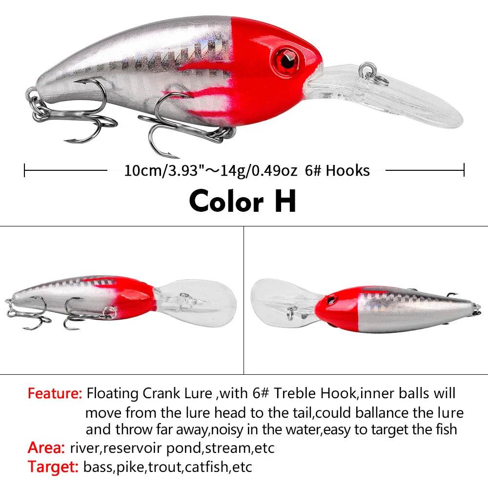 PROBEROS Minnow 10cm Crankbait – Proven Topwater Action - Fish & Cheaps | Fishing & Outdoor Gear