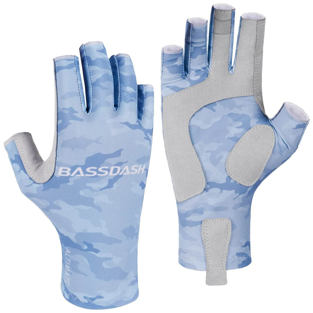 Bassdash ALTIMATE Sun Protection Fingerless Fishing Gloves - Fish & Cheaps | Fishing & Outdoor Gear
