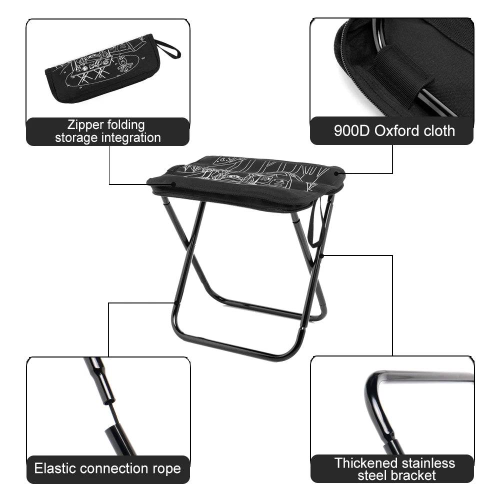 Widesea Foldable Camping Stool - Fish & Cheaps | Fishing & Outdoor Gear