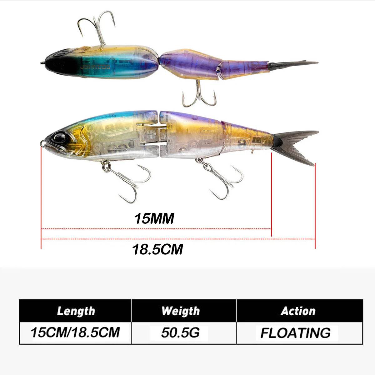 Johncoo 185mm Swimbait – Flash Blade Hardbait - Fish & Cheaps | Fishing & Outdoor Gear