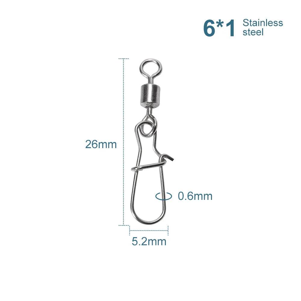 Noeby Pike Fishing Connector Pin Swivels - Fish & Cheaps | Fishing & Outdoor Gear