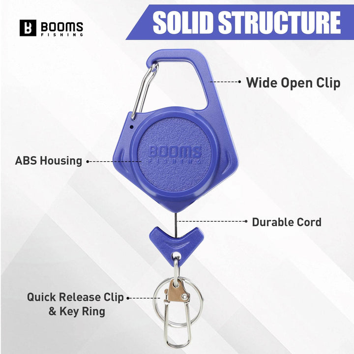 Booms Fishing XW80 Retractable Zinger Keychain - Fish & Cheaps | Fishing & Outdoor Gear