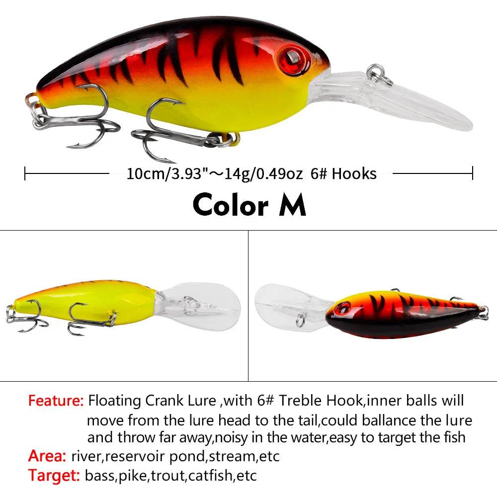 PROBEROS Minnow 10cm Crankbait – Proven Topwater Action - Fish & Cheaps | Fishing & Outdoor Gear