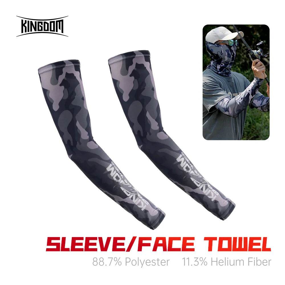 Kingdom Sport UV Fishing Sleeves & Face Cover - Fish & Cheaps | Fishing & Outdoor Gear