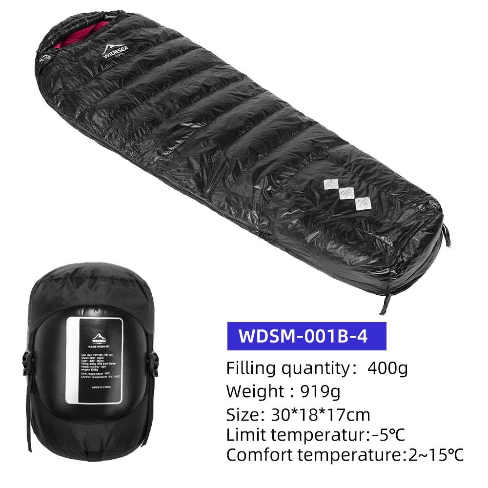 Widesea Ultralight Duck Down Winter Sleeping Bag - Fish & Cheaps | Fishing & Outdoor Gear