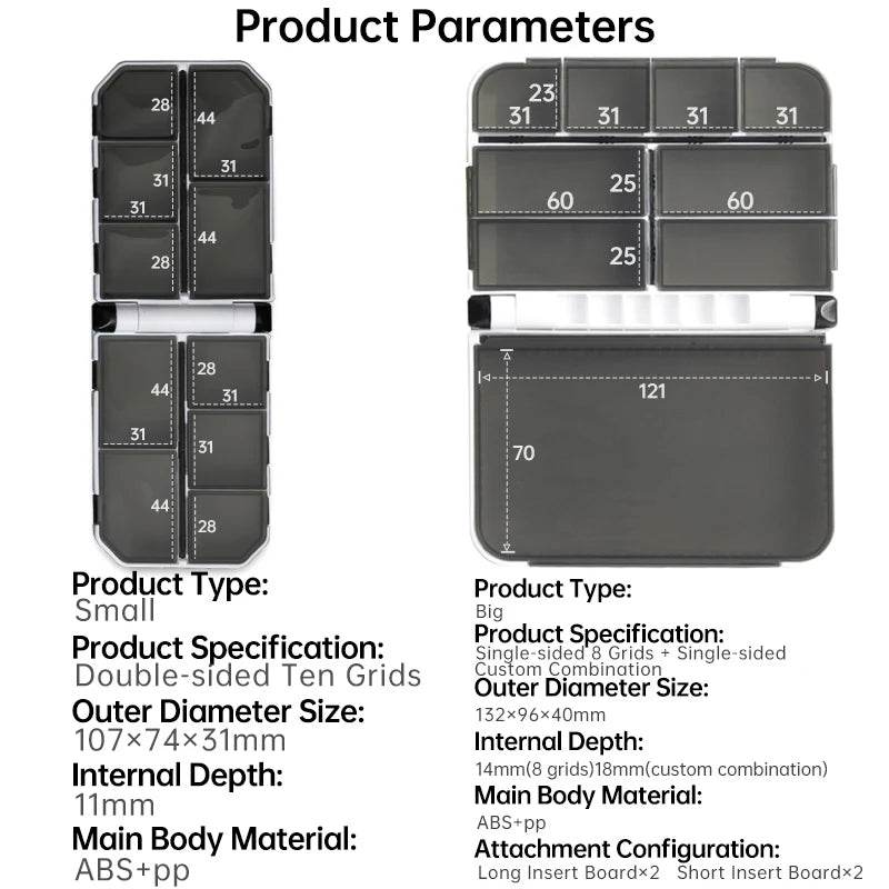 KINGDOM Mini Fishing Tackle Box - Fish & Cheaps | Fishing & Outdoor Gear