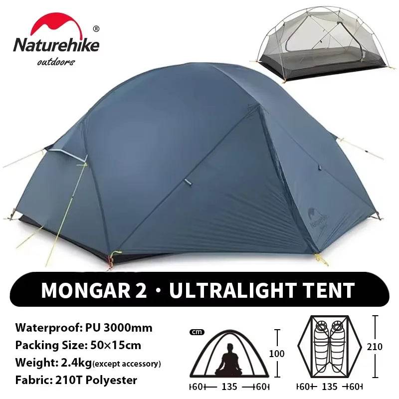 Naturehike Mongar UL 2 — Ultralight 2-Person Trekking Tent - Fish & Cheaps | Fishing & Outdoor Gear