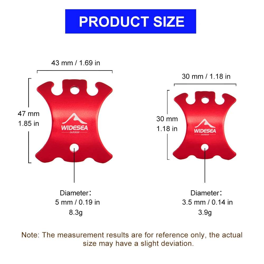 Widesea Adjustable Alloy Cord Buckles — 4-Pack - Fish & Cheaps | Fishing & Outdoor Gear