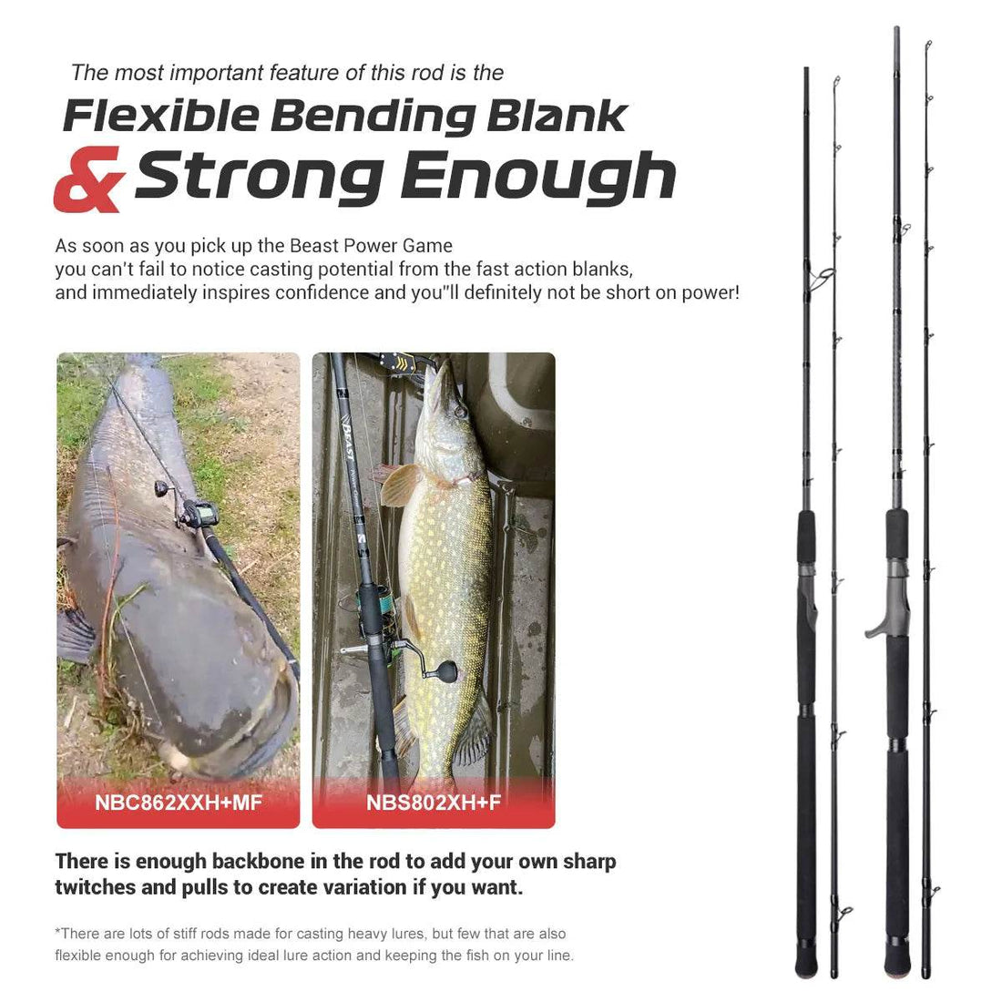 Noeby Beast Power Game Pike Rod - Fish & Cheaps | Fishing & Outdoor Gear