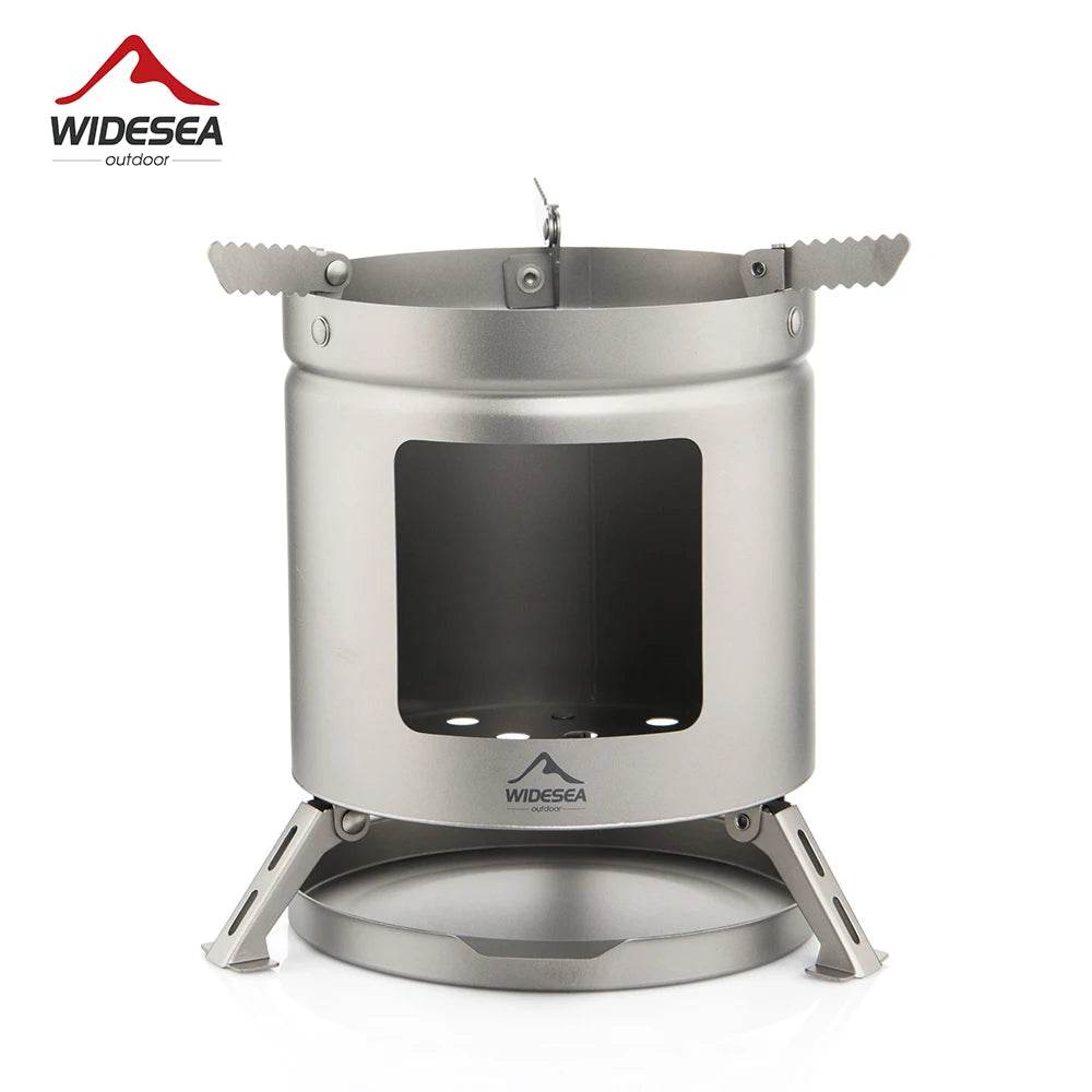 Widesea Titanium Wood Stove — Ultra-Light Outdoor Firewood Cooker - Fish & Cheaps | Fishing & Outdoor Gear