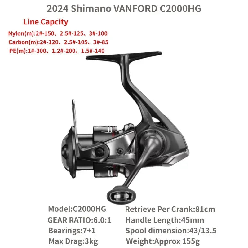 Shimano 2024 Vanford Spinning Reel - Fish & Cheaps | Fishing & Outdoor Gear