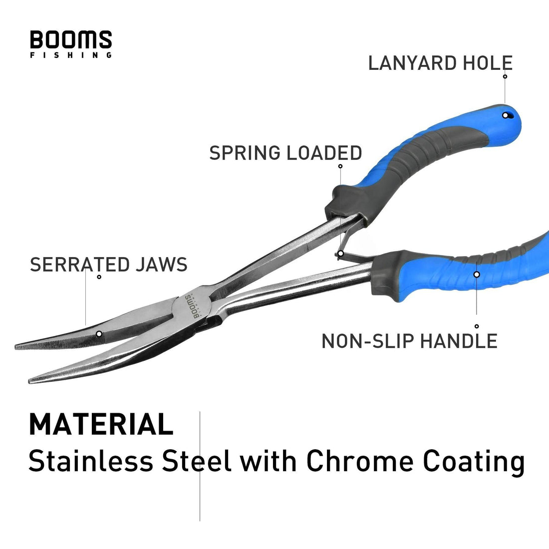 Booms Fishing F05 Long Nose Hook Remover Pliers - Fish & Cheaps | Fishing & Outdoor Gear