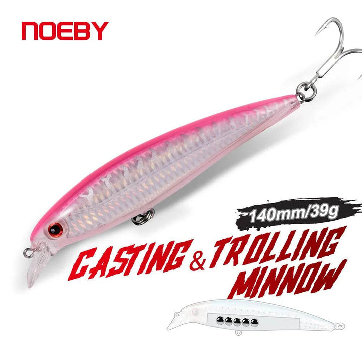 NOEBY 140mm Trolling Long Casting Minnow - Fish & Cheaps | Fishing & Outdoor Gear