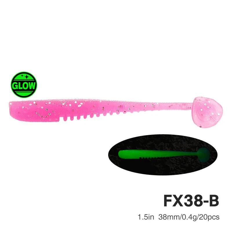 TSURINOYA FLEX 38mm T Tail Soft Bait - Fish & Cheaps | Fishing & Outdoor Gear