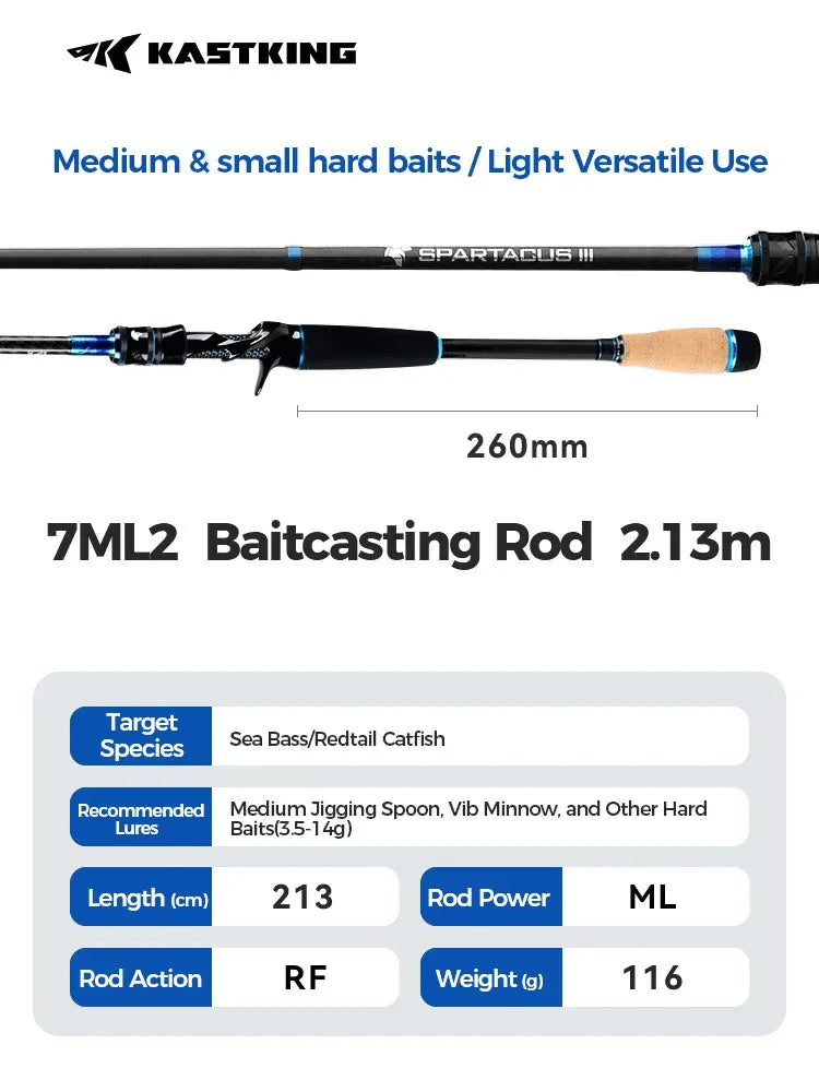 KastKing Spartacus III Carbon Lure Rod - Fish & Cheaps | Fishing & Outdoor Gear