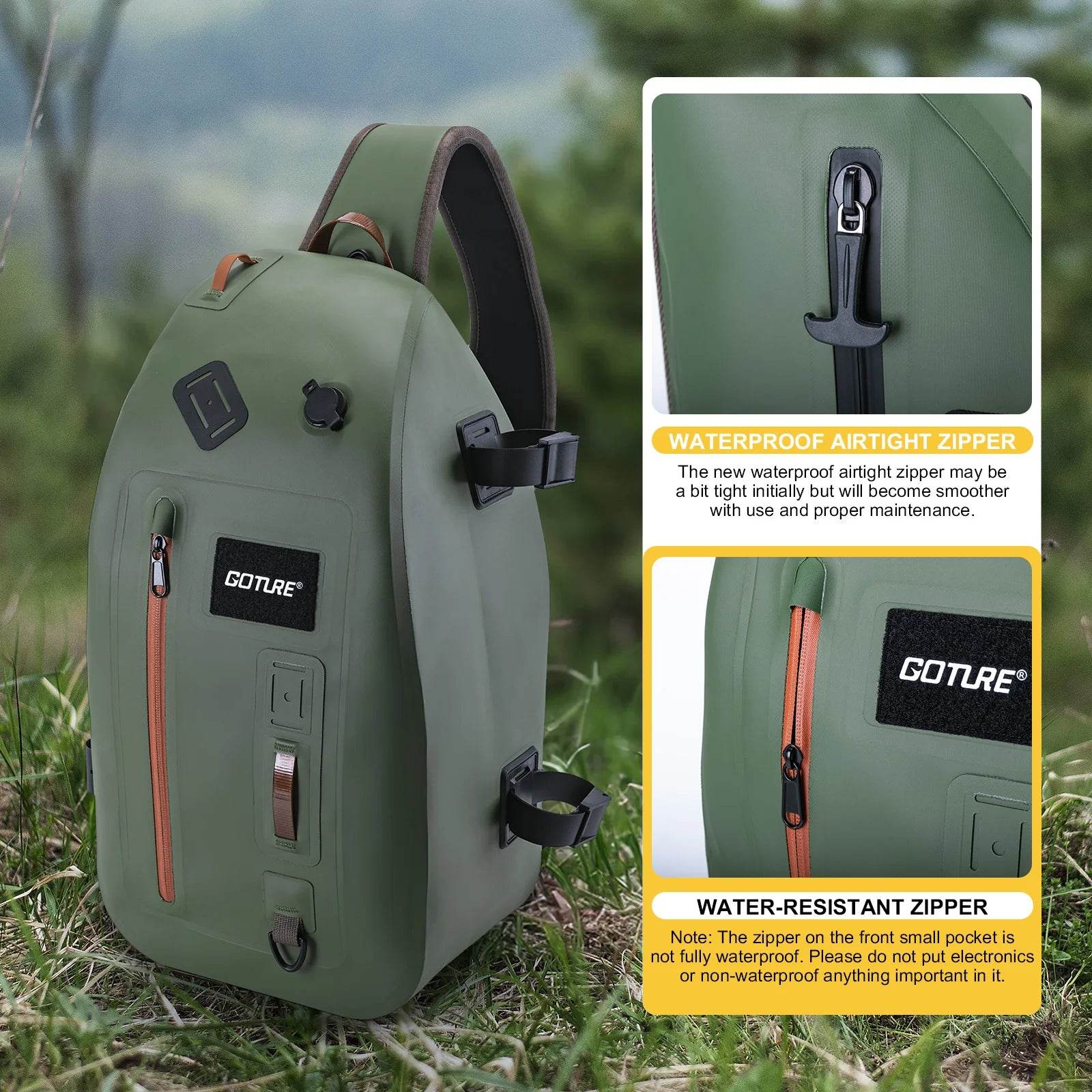 Goture IPX8 Waterproof Fishing Dry Backpack - Fish & Cheaps | Fishing & Outdoor Gear