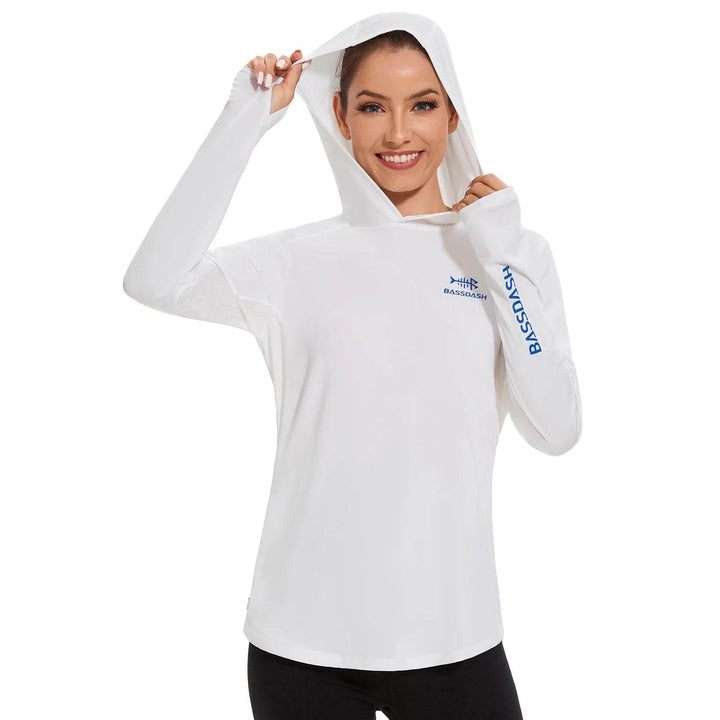 BASSDASH Women’s UPF 50+ Fishing Hoodie Shirt - Fish & Cheaps | Fishing & Outdoor Gear