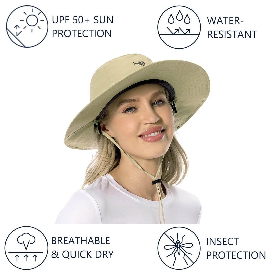 Bassdash UPF 50+ Anti Fly Hat - Fish & Cheaps | Fishing & Outdoor Gear