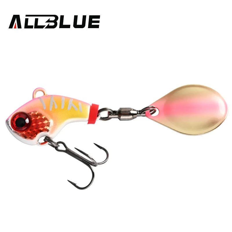 ALLBLUE CYCLONE Tail Spinner Metal Vib Shad Casting Shore Jig Vibration Jigging Blade Spoon Fishing Lure Artificial Bait Tackle