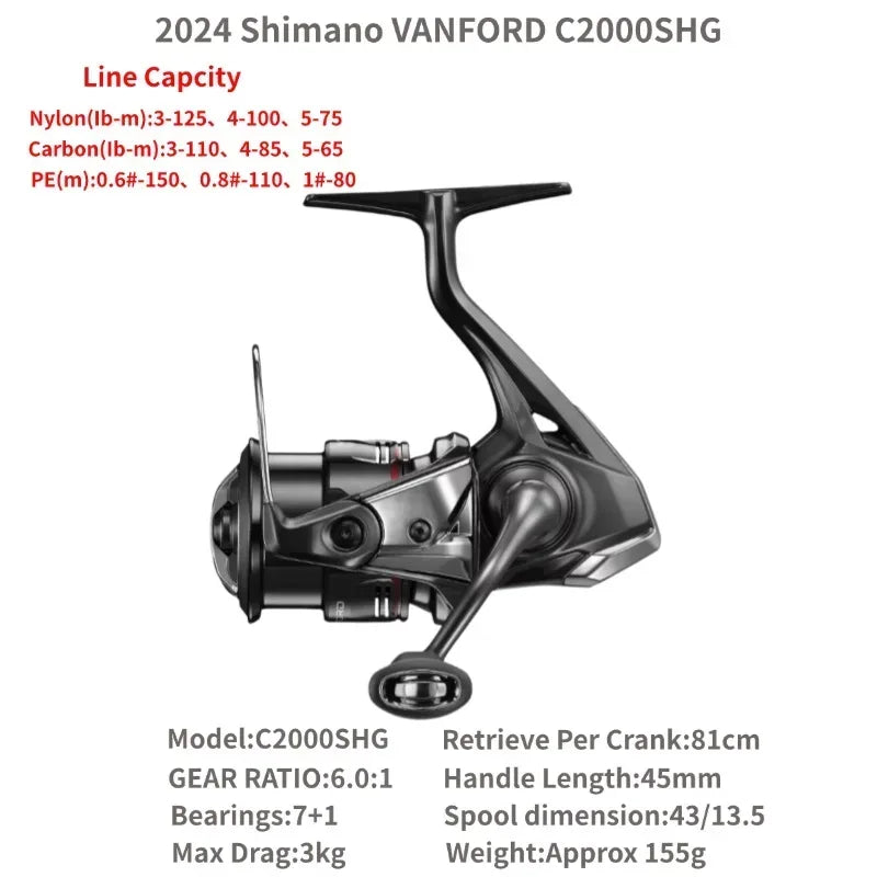 Shimano 2024 Vanford Spinning Reel - Fish & Cheaps | Fishing & Outdoor Gear