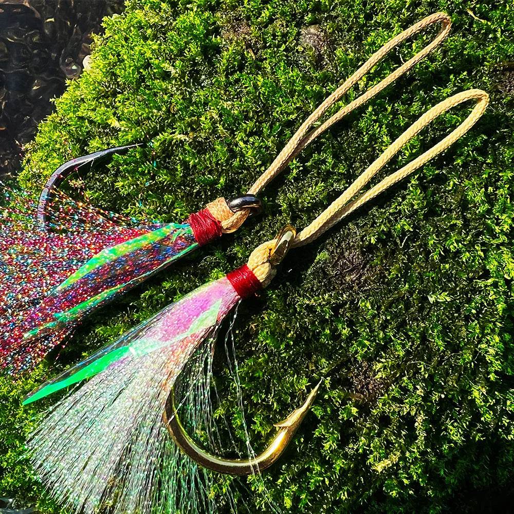 PROBEROS Saltwater Feathered Hooks 5-Pack - Fish & Cheaps | Fishing & Outdoor Gear
