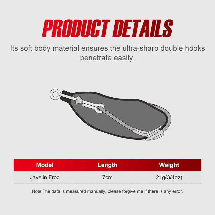 Noeby Hollow Body Frog Topwater Lure - Fish & Cheaps | Fishing & Outdoor Gear