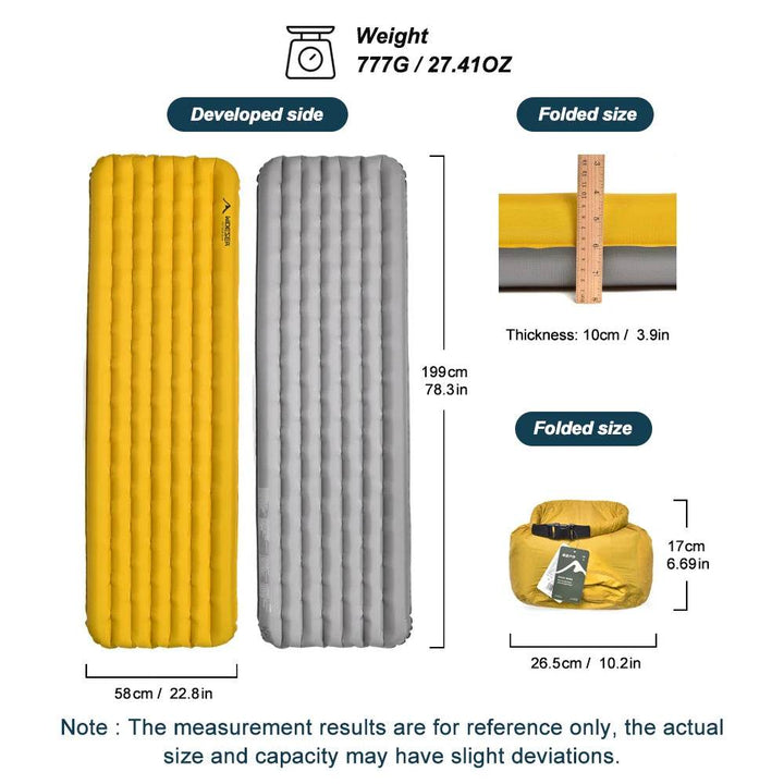 Widesea 7.6R Double Inflatable Camping Mattress - Fish & Cheaps | Fishing & Outdoor Gear
