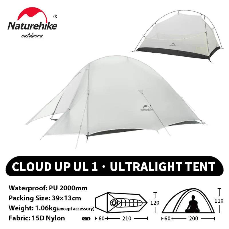 Naturehike Cloud Up 1 Ultralight Tent - Fish & Cheaps | Fishing & Outdoor Gear