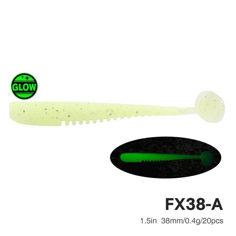 TSURINOYA FLEX 38mm T Tail Soft Bait - Fish & Cheaps | Fishing & Outdoor Gear