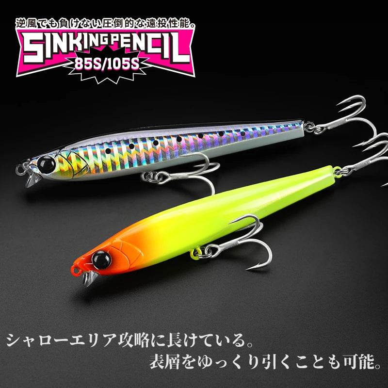 TSURINOYA AIRAZOR Sinking Pencil Lure - Fish & Cheaps | Fishing & Outdoor Gear