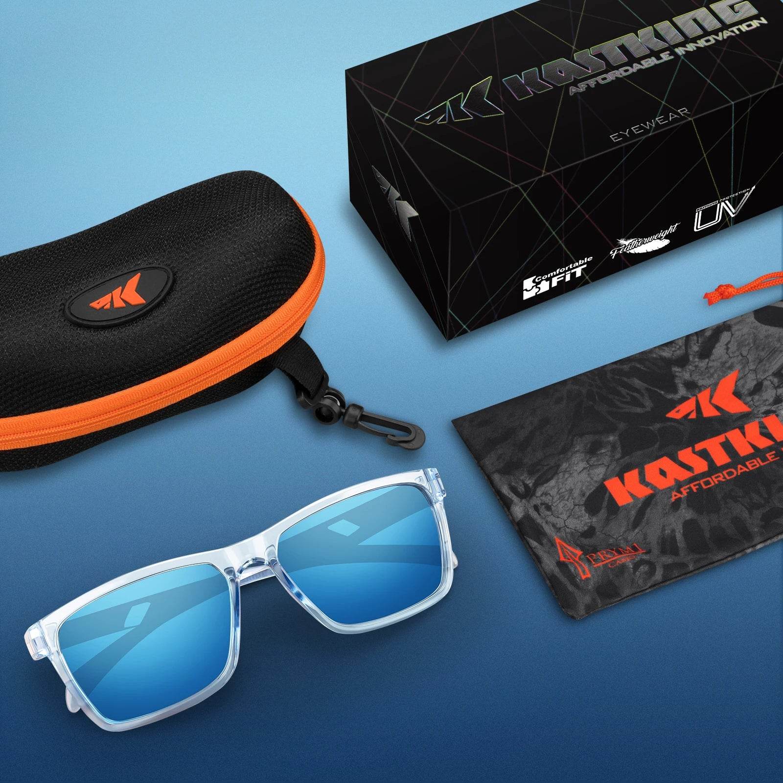 KastKing FlatRock Polarised Sport Sunglasses - Fish & Cheaps | Fishing & Outdoor Gear