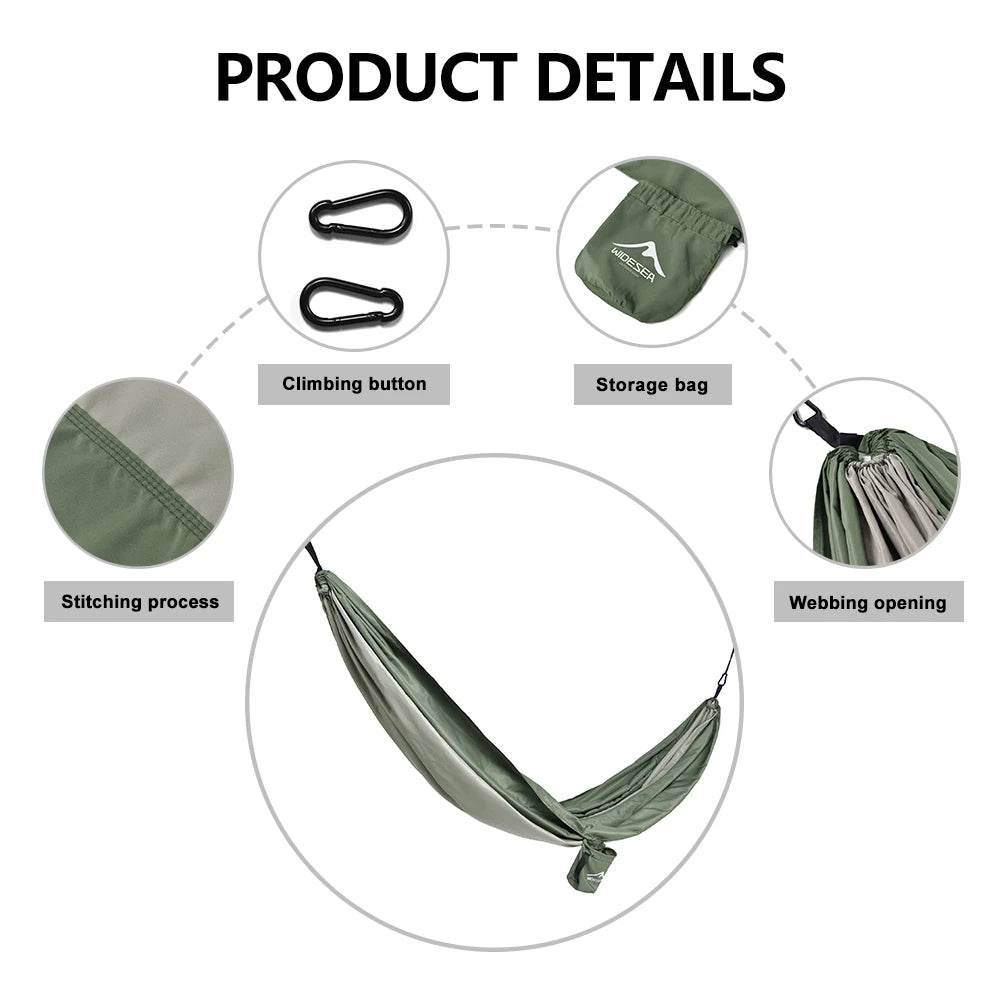 Widesea Camping Hammock – Double/Single Portable Hanging Bed - Fish & Cheaps | Fishing & Outdoor Gear