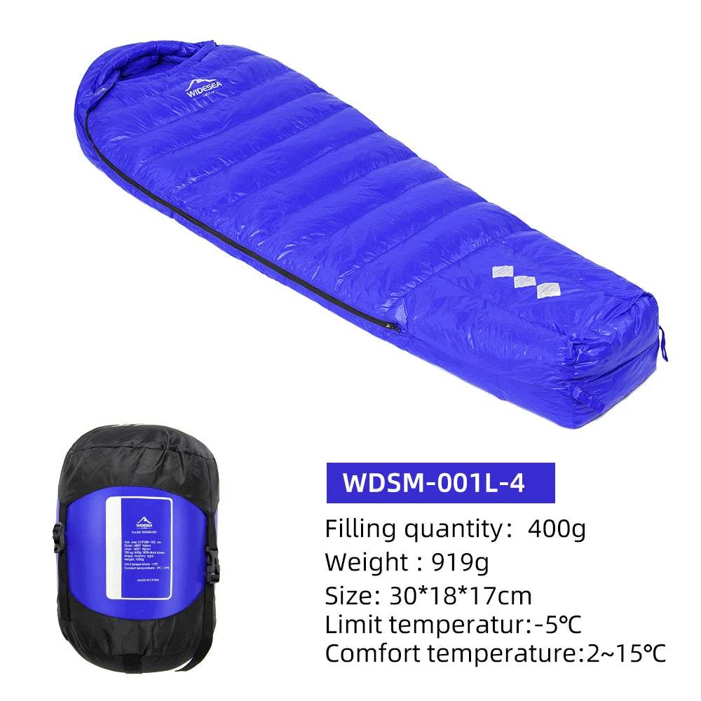 Widesea Ultralight Duck Down Winter Sleeping Bag - Fish & Cheaps | Fishing & Outdoor Gear