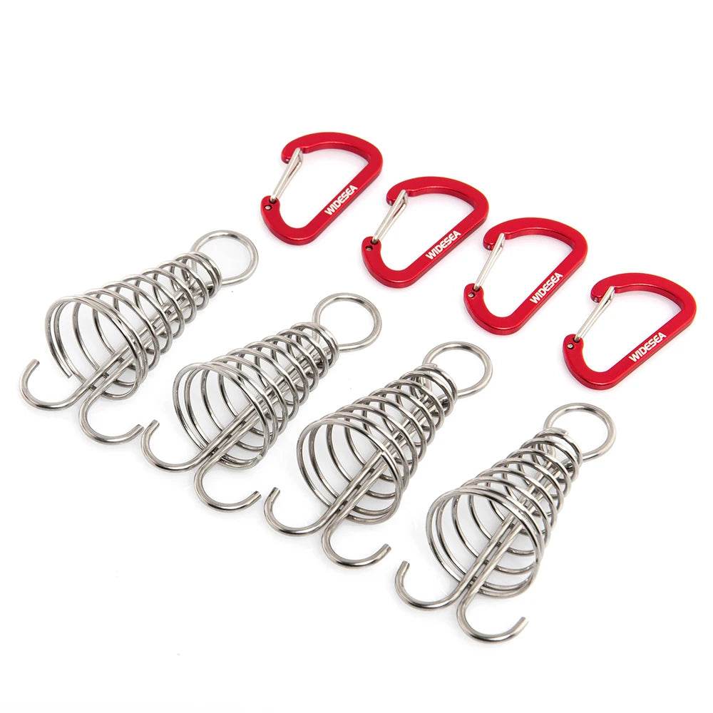 Widesea Fish Bone Deck Carabiner Set - Fish & Cheaps | Fishing & Outdoor Gear