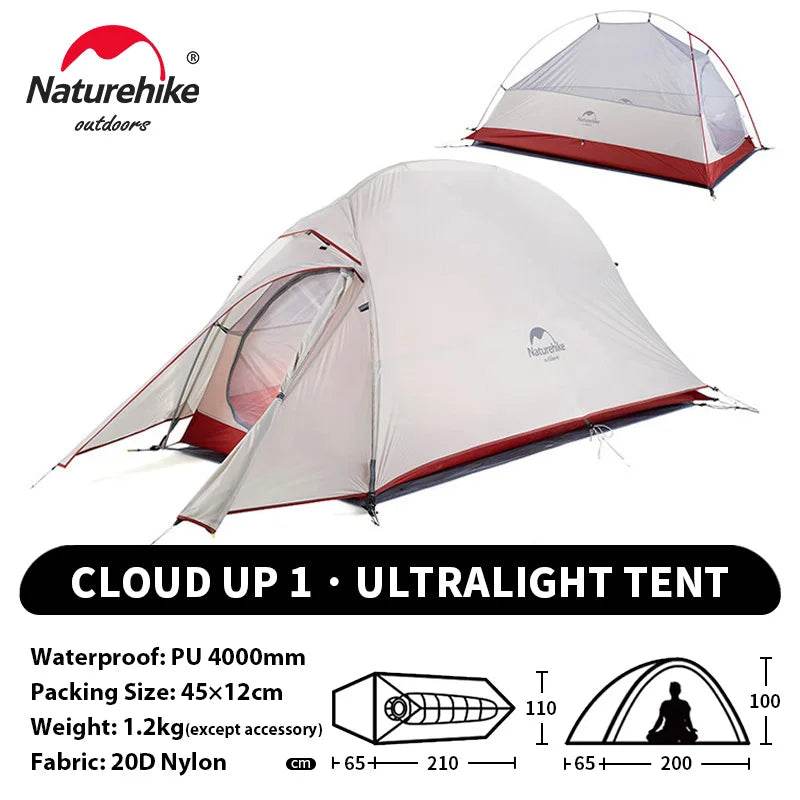 Naturehike Cloud Up 1 Ultralight Tent - Fish & Cheaps | Fishing & Outdoor Gear