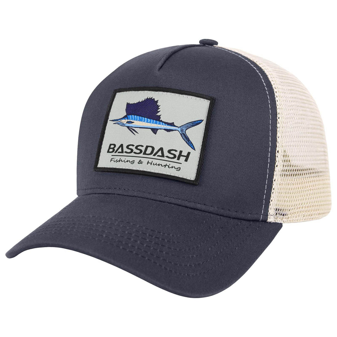 BASSDASH Embroidered Trucker Hat - Fish & Cheaps | Fishing & Outdoor Gear