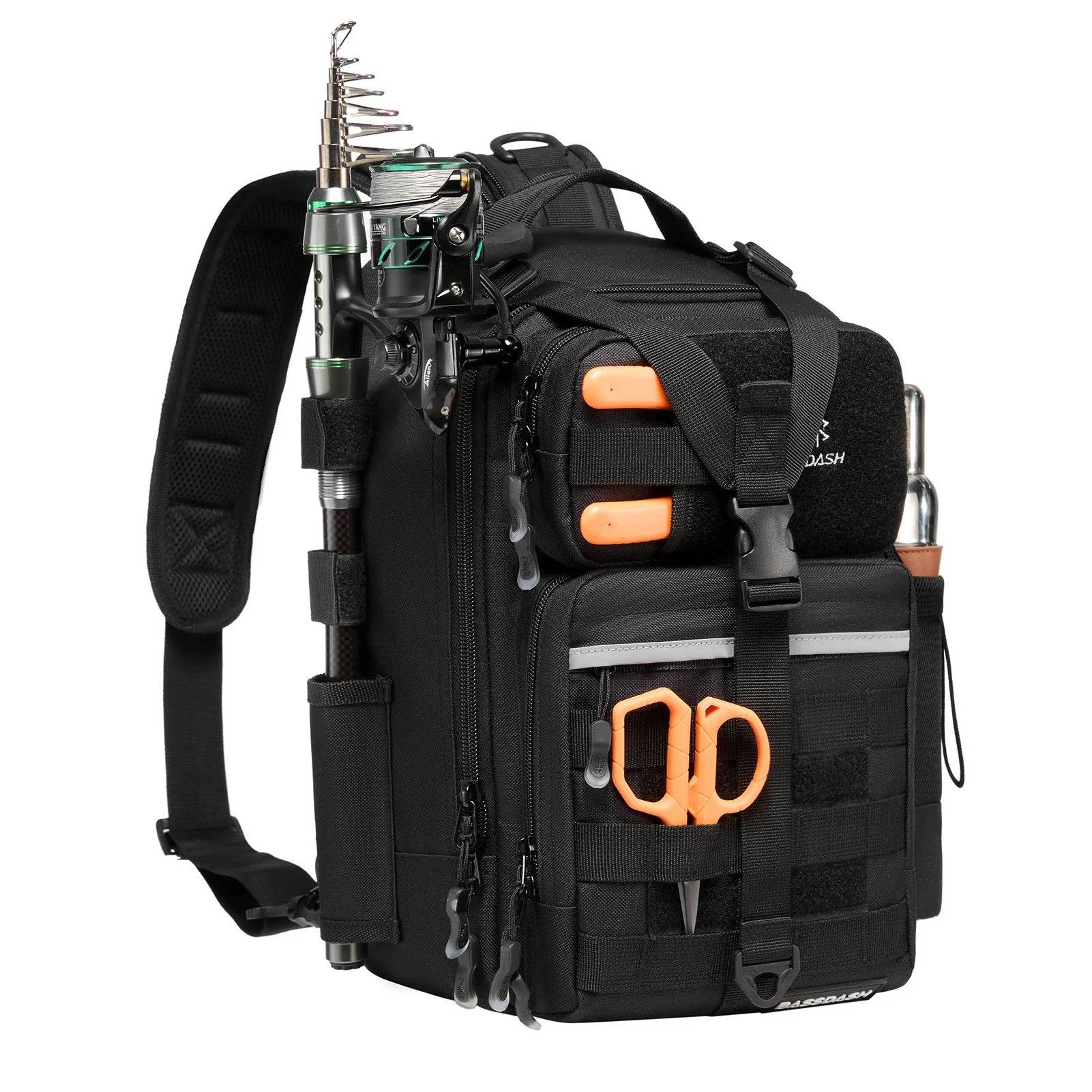 BASSDASH Convertible Tackle Sling Pack - Fish & Cheaps | Fishing & Outdoor Gear