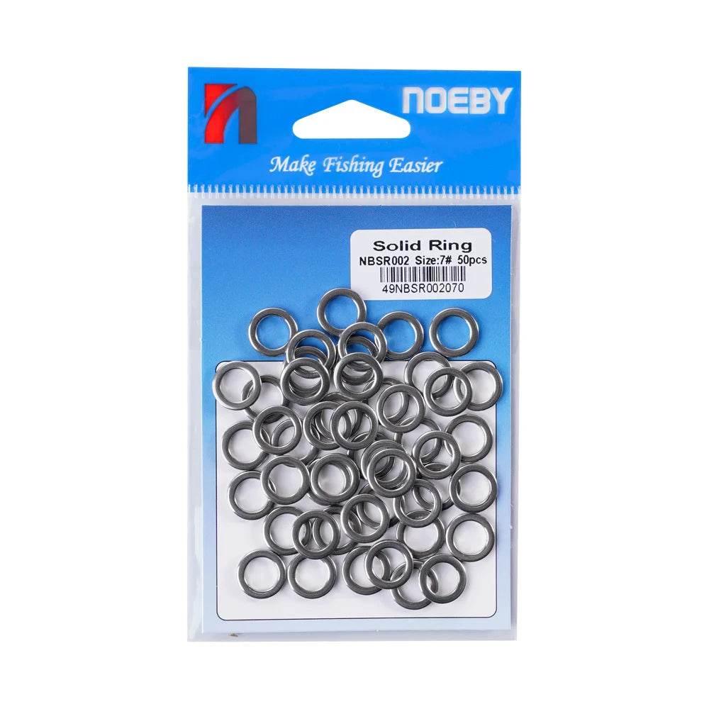 Noeby Heavy Duty Stainless Solid Ring (50 Pack) - Fish & Cheaps | Fishing & Outdoor Gear
