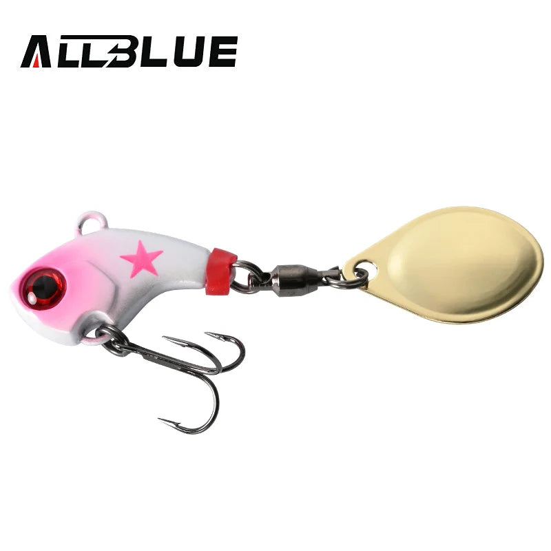 ALLBLUE CYCLONE Tail Spinner Metal Vib Shad Casting Shore Jig Vibration Jigging Blade Spoon Fishing Lure Artificial Bait Tackle