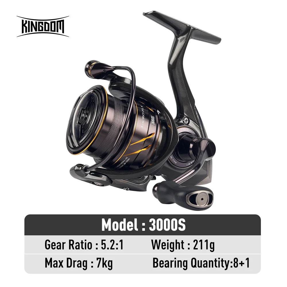 Kingdom Micro Fly Pro Spinning Reel – Ultralight Precision - Fish & Cheaps | Fishing & Outdoor Gear
