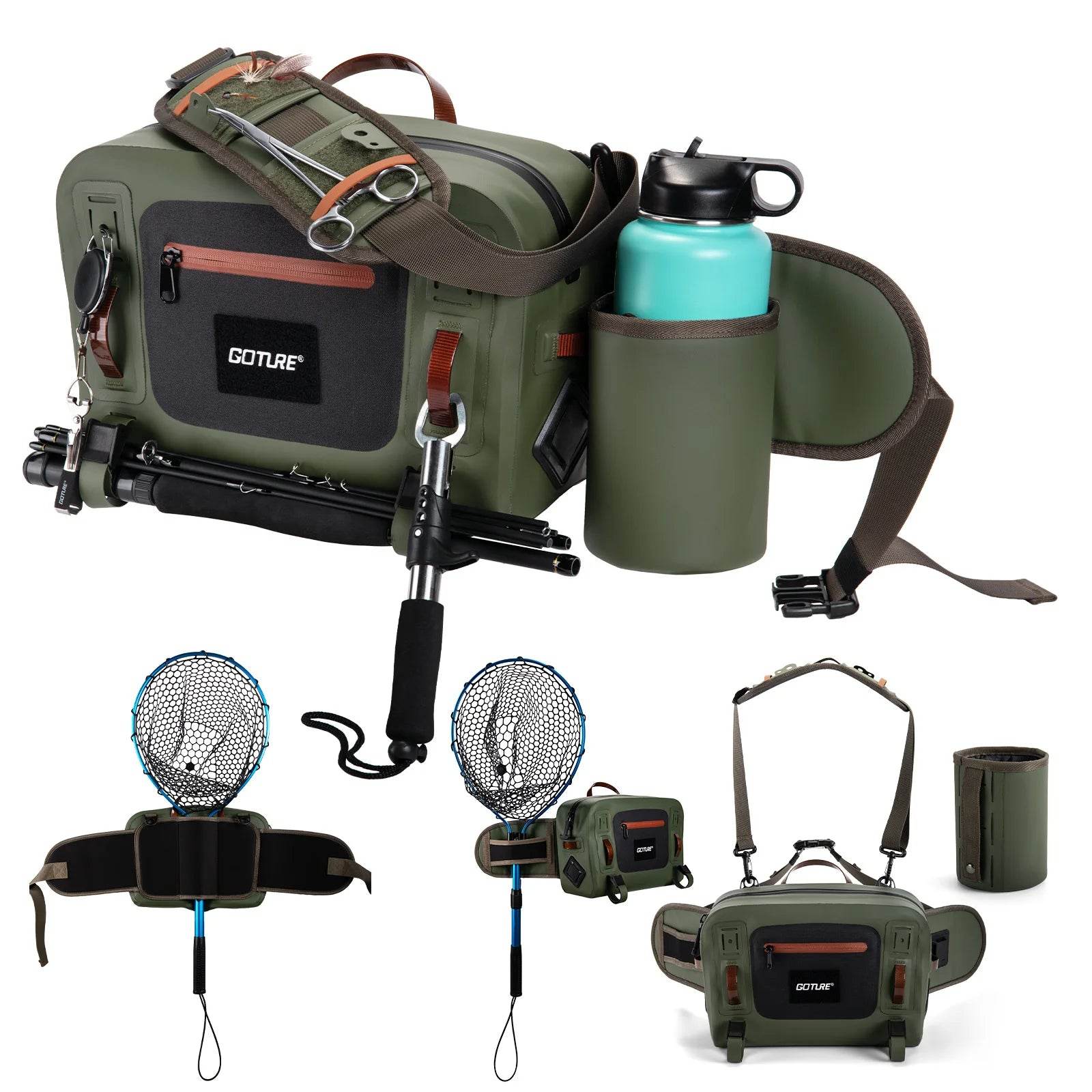 Goture Ultra Light Waterproof Fly Fishing Waist Bag - Fish & Cheaps | Fishing & Outdoor Gear