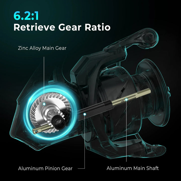 KastKing Verus Spinning Reel – Feather-Light and Reliable - Fish & Cheaps | Fishing & Outdoor Gear