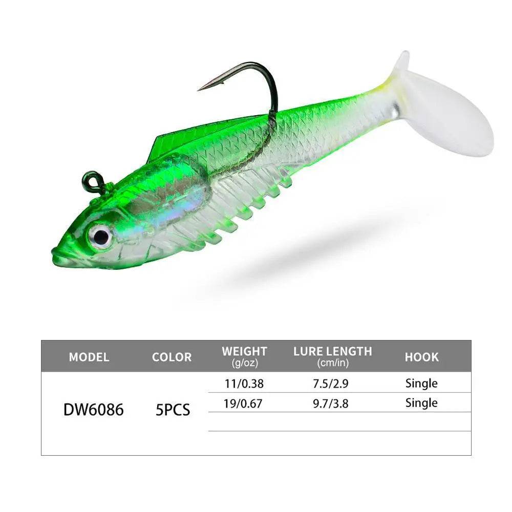 PROBEROS T Tail Soft Lure – Premium Jig Hook - Fish & Cheaps | Fishing & Outdoor Gear