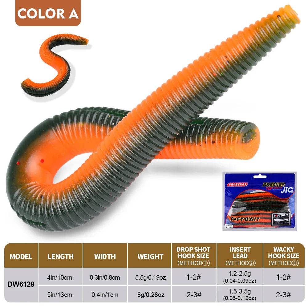 PROBEROS Lifelike Fishy Smell Worm Lures - Fish & Cheaps | Fishing & Outdoor Gear